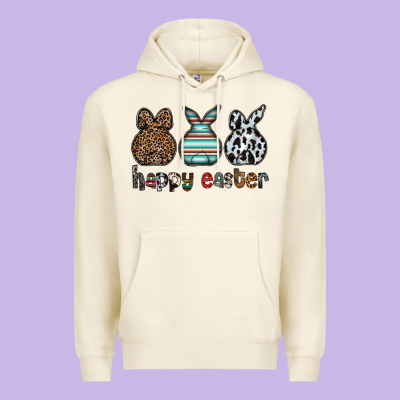 Happy Easter Premium Hoodie Designed By Cowhidedigitalart