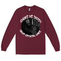 Burgundy jason voorhees choke me daddy camp crystal lake shirt Long Sleeve Tee - maiPhamDesign