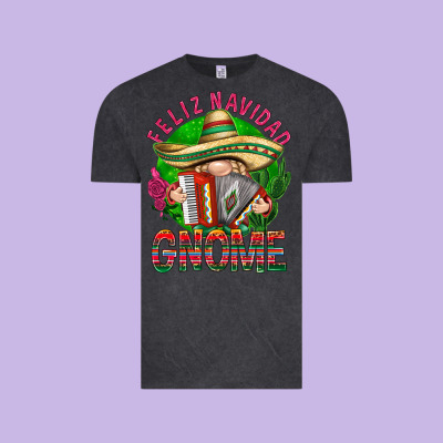 Feliz Navidad Gnome Mexico Vintage Tee Designed By Howdyjamesfarm
