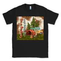 Black camping is my happy place Classic Tee - TumblerDesignByShophia