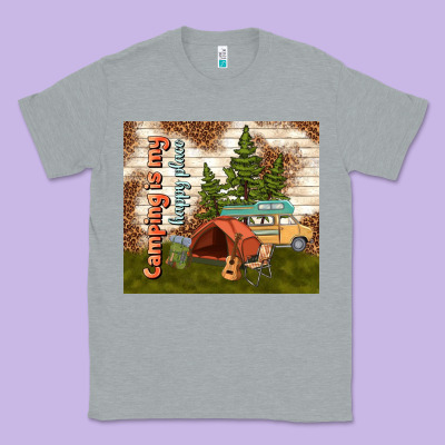 Camping Is My Happy Place Classic Tee Designed By Tumblerdesignbyshophia