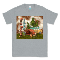 Heather Grey camping is my happy place Classic Tee - TumblerDesignByShophia