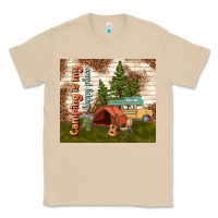 Mushroom camping is my happy place Classic Tee - TumblerDesignByShophia