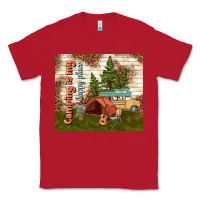 Red camping is my happy place Classic Tee - TumblerDesignByShophia