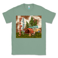 Sage camping is my happy place Classic Tee - TumblerDesignByShophia