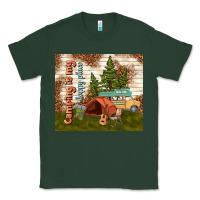 Sports Green camping is my happy place Classic Tee - TumblerDesignByShophia