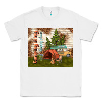White camping is my happy place Classic Tee - TumblerDesignByShophia