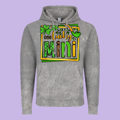 One Lucky Mini St. Patrick's Vintage Hoodie Designed By Oliviacreatesart