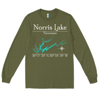 Army Green Norris Lake, Tennessee Characters Video game Long Sleeve Tee - maiPhamDesign