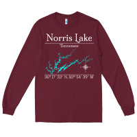 Burgundy Norris Lake, Tennessee Characters Video game Long Sleeve Tee - maiPhamDesign