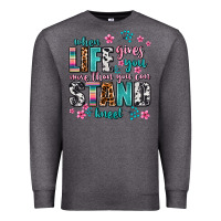 Charcoal Heather when life gives you more than you can stand kneel Premium Sweatshirt - AdoDesignShop