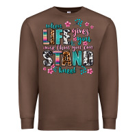 Chestnut when life gives you more than you can stand kneel Premium Sweatshirt - AdoDesignShop