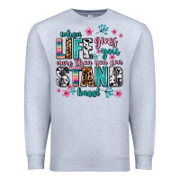 Heather Grey when life gives you more than you can stand kneel Premium Sweatshirt - AdoDesignShop