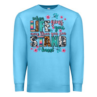 Ocean Blue when life gives you more than you can stand kneel Premium Sweatshirt - AdoDesignShop