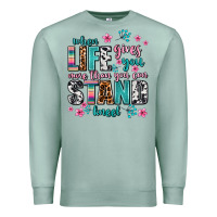Seafoam when life gives you more than you can stand kneel Premium Sweatshirt - AdoDesignShop