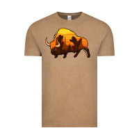Vintage Coffee western bison Vintage Tee - Jasminsmagicworld