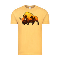 Vintage Mustard western bison Vintage Tee - Jasminsmagicworld