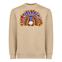 Mushroom american flag gnomes sunflowers rainbow Heavyweight Sweatshirt - Artiststas