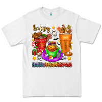 White Happy Hallothanksmas coffee cups Premium Tee - texasbilliewilder