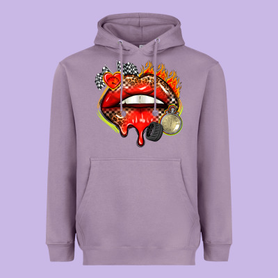 Race Lips Heavyweight Hoodie Designed By Adodesignshop