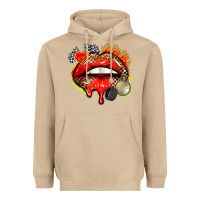 Mushroom race lips Heavyweight Hoodie - AdoDesignShop