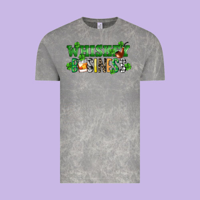 Whiskey Business St. Patrick's Day Vintage Tee Designed By Cowgirlartshop