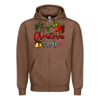 Chestnut it's Christmas time Zipper Hoodie - BarkalooDesign