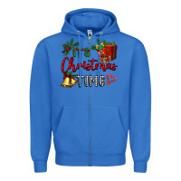 True Royal it's Christmas time Zipper Hoodie - BarkalooDesign