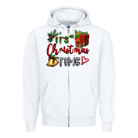 White it's Christmas time Zipper Hoodie - BarkalooDesign
