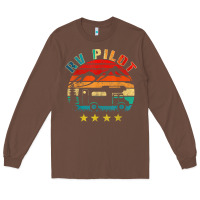Chestnut rv pilot camping funny vintage motorhome travel vacation t shirt Long Sleeve Tee - maiPhamDesign