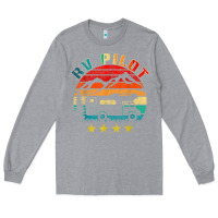 Heather Grey rv pilot camping funny vintage motorhome travel vacation t shirt Long Sleeve Tee - maiPhamDesign