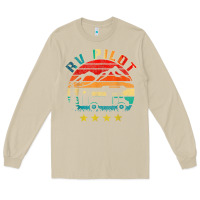 Mushroom rv pilot camping funny vintage motorhome travel vacation t shirt Long Sleeve Tee - maiPhamDesign