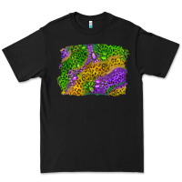 Black mardi gras leopard gemstone background Premium Tee - RanaPortraitStore