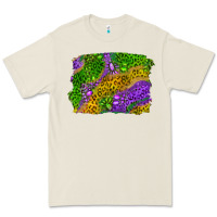 Bone mardi gras leopard gemstone background Premium Tee - RanaPortraitStore