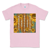 Bubblegum Pink self reminders with sunflowers Classic Tee - TumblerDesignByShophia