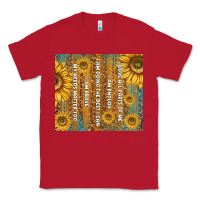 Red self reminders with sunflowers Classic Tee - TumblerDesignByShophia