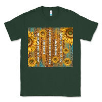 Sports Green self reminders with sunflowers Classic Tee - TumblerDesignByShophia
