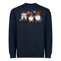 Navy military gnomes star Heavyweight Sweatshirt - Artiststas