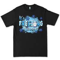 Black it's freezing season Premium Tee - texasbilliewilder