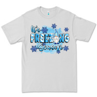 Dove Grey it's freezing season Premium Tee - texasbilliewilder