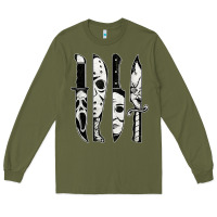 Army Green scary horror movies halloween Long Sleeve Tee - maiPhamDesign
