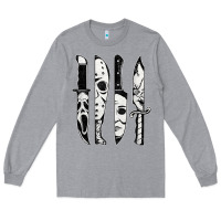 Heather Grey scary horror movies halloween Long Sleeve Tee - maiPhamDesign