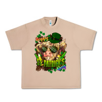 Burro St. Patrick's Day Cow Urban Heavy Tee - HowdyJamesFarm