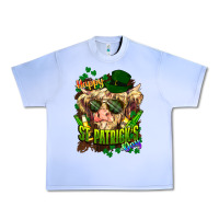 Grape Ice St. Patrick's Day Cow Urban Heavy Tee - HowdyJamesFarm