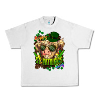 Lunar Rock St. Patrick's Day Cow Urban Heavy Tee - HowdyJamesFarm
