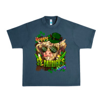 Midnight Navy St. Patrick's Day Cow Urban Heavy Tee - HowdyJamesFarm
