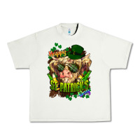 Pistachio St. Patrick's Day Cow Urban Heavy Tee - HowdyJamesFarm