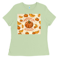 Matcha pumpkin spice fall leaves Ladies Tee - TumblerDesignByShophia