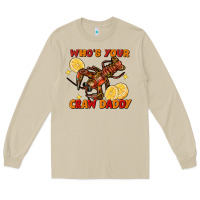 Mushroom Crawfish who's your craw daddy Long Sleeve Tee - FaDigitalArtStudio