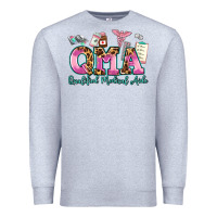 Heather Grey qma qualified medical aide Premium Sweatshirt - AdoDesignShop